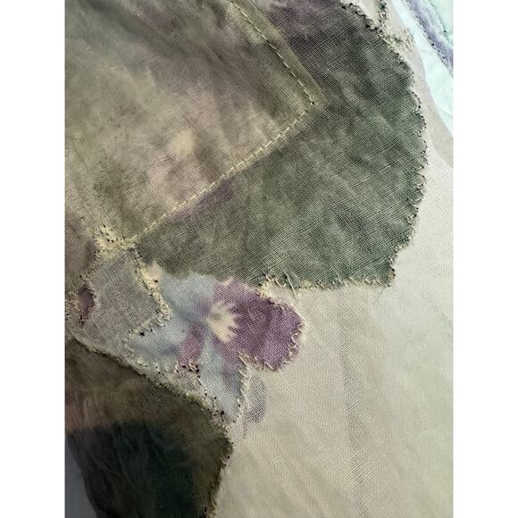 Vintage OOAK Hand Made 60's style Floral Sheer Hostess Aprons bundle of 2 - Picture 13 of 16